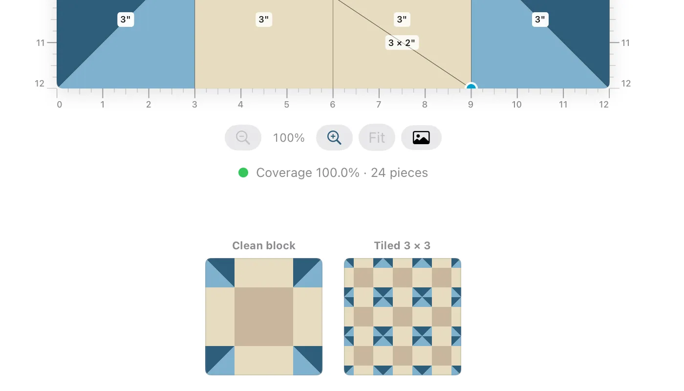 The coverage chip and previews