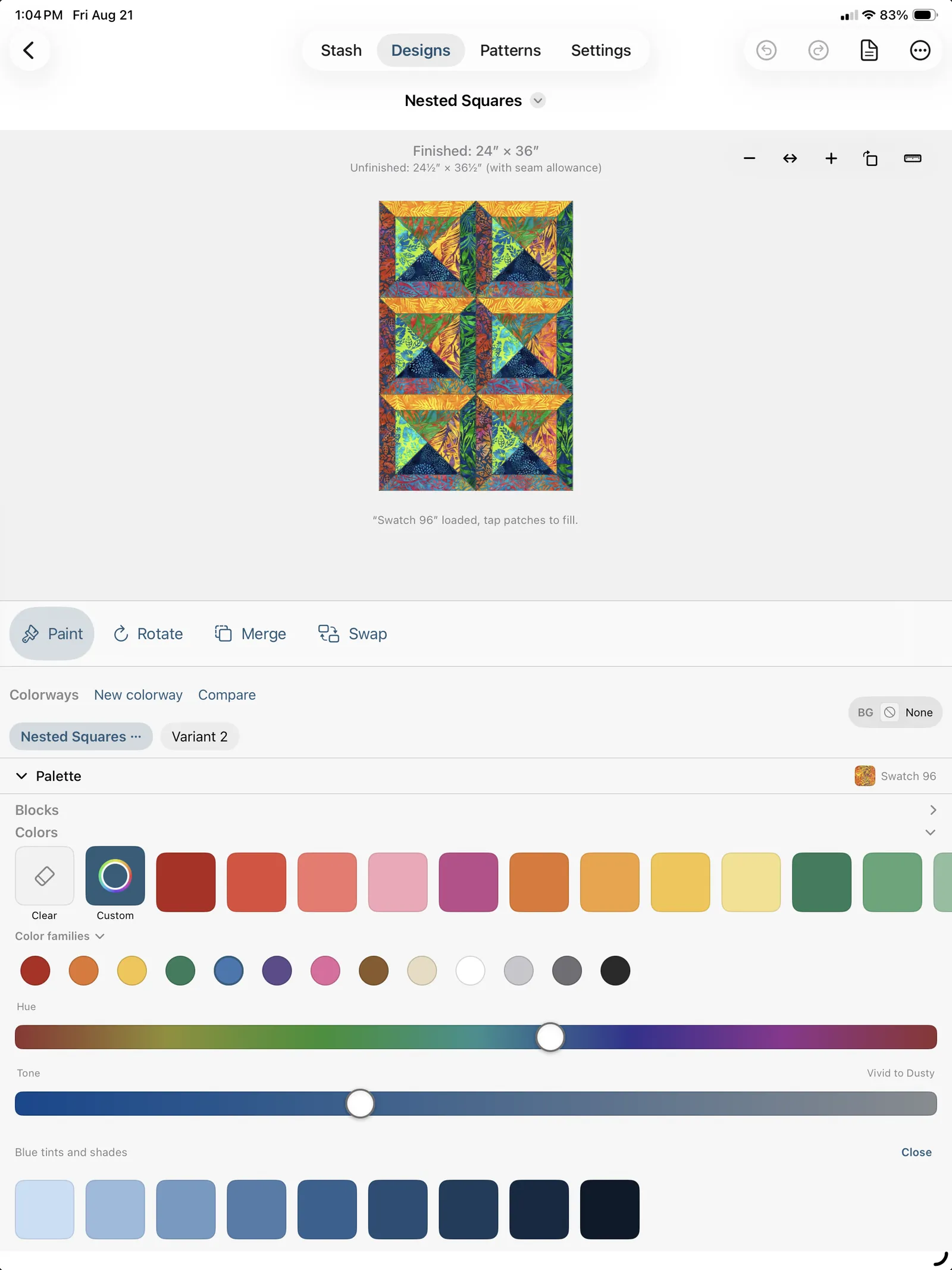 A color family open