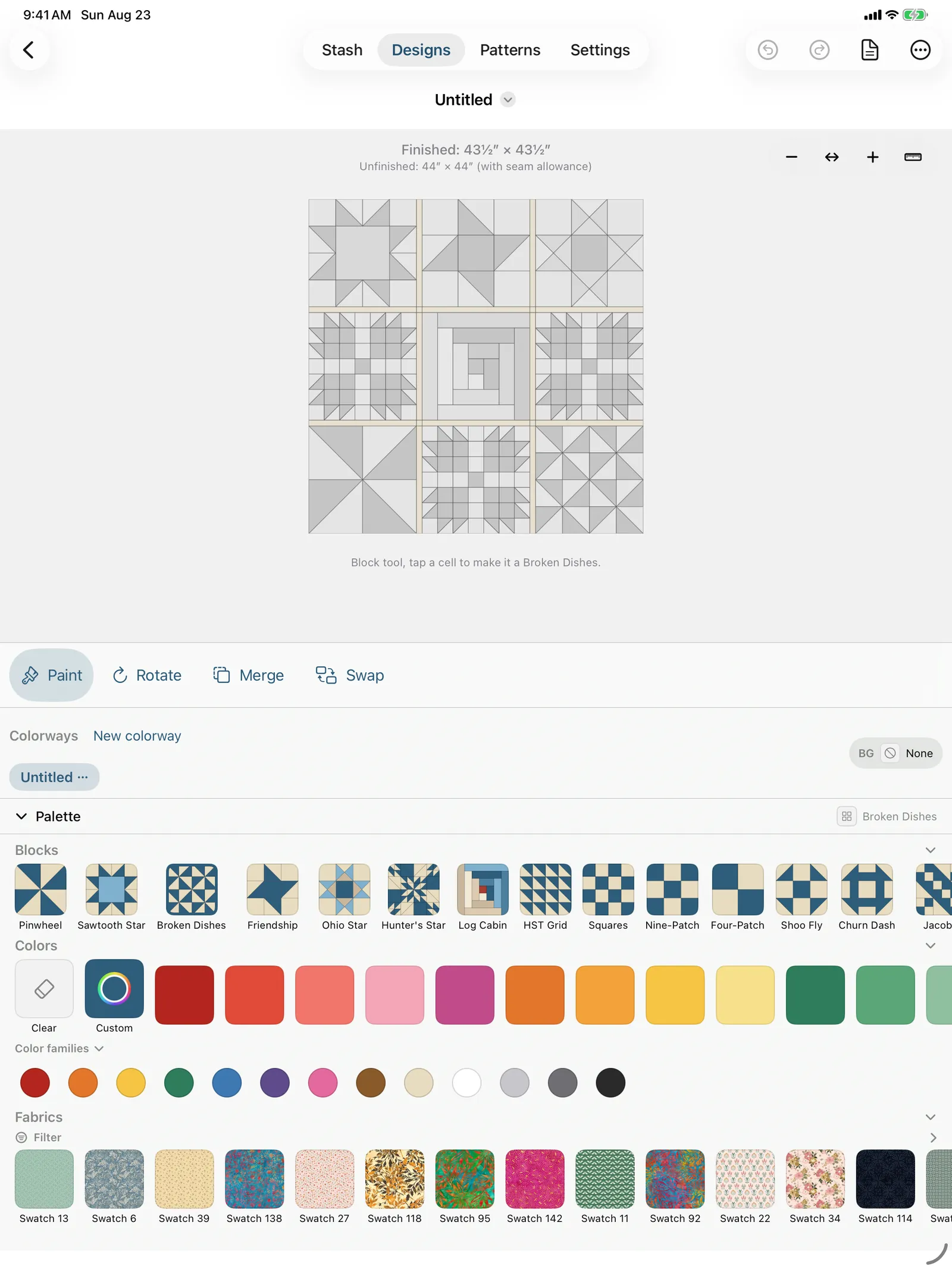 A sampler quilt