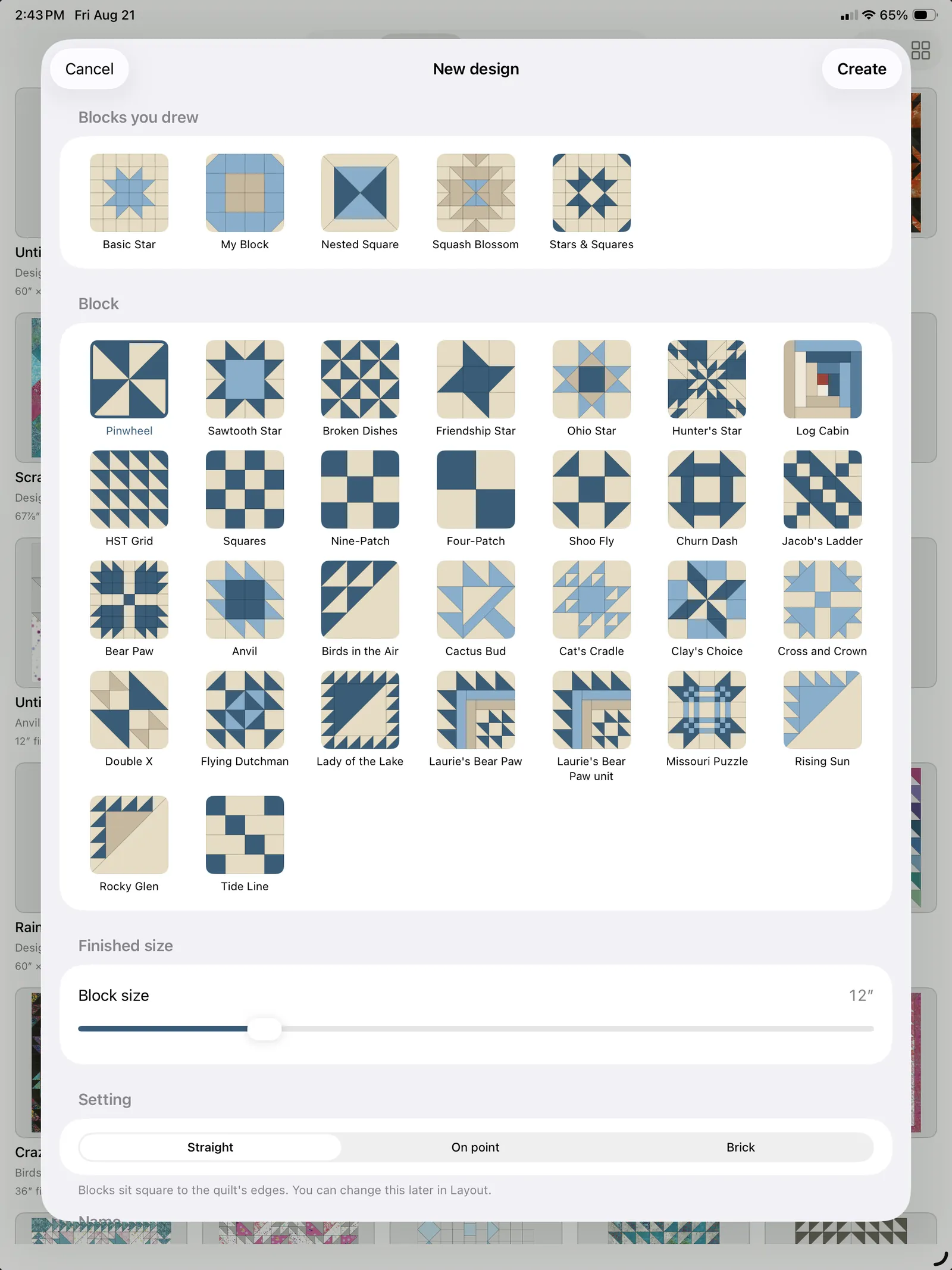 The block picker