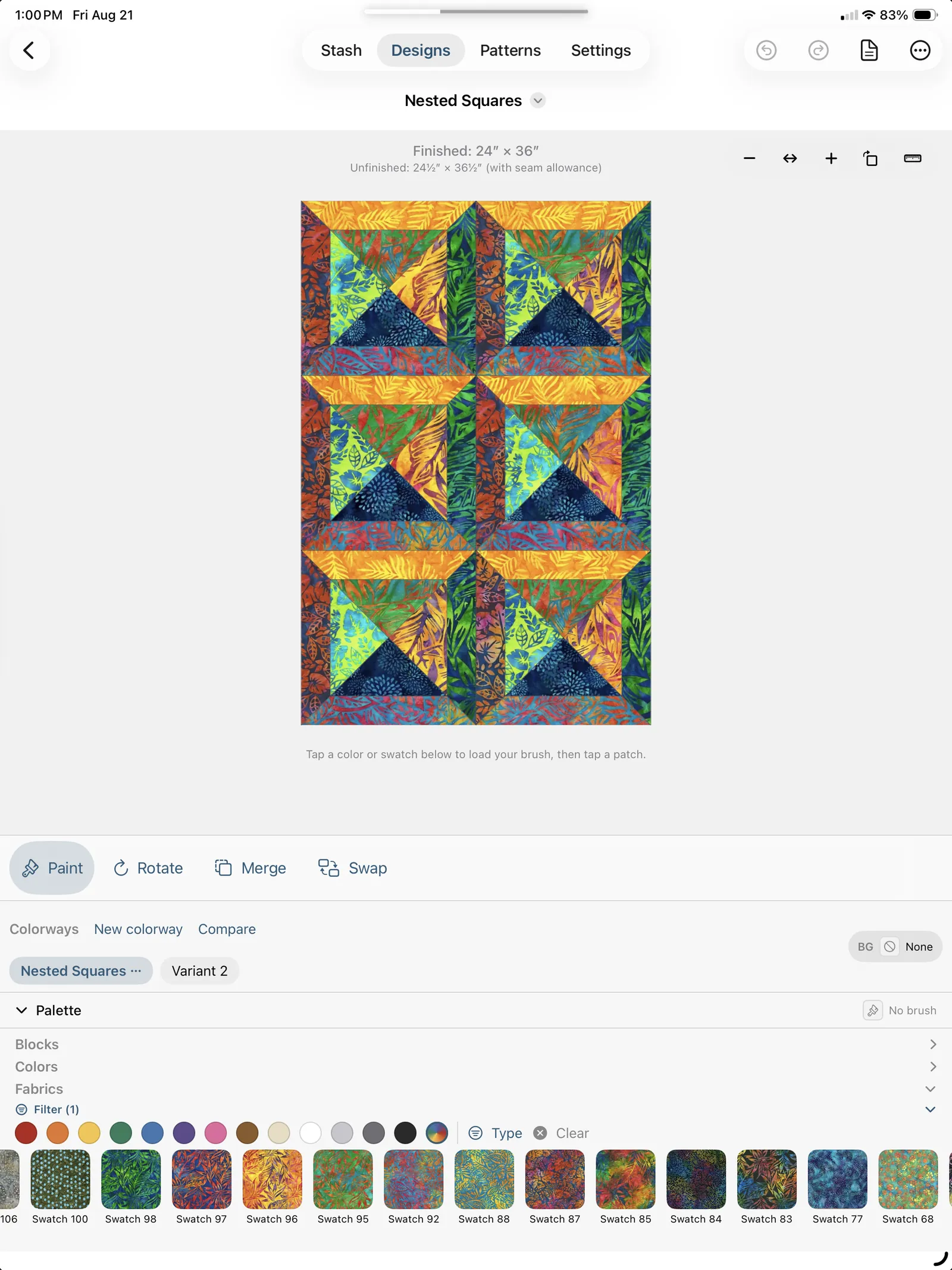 The design editor
