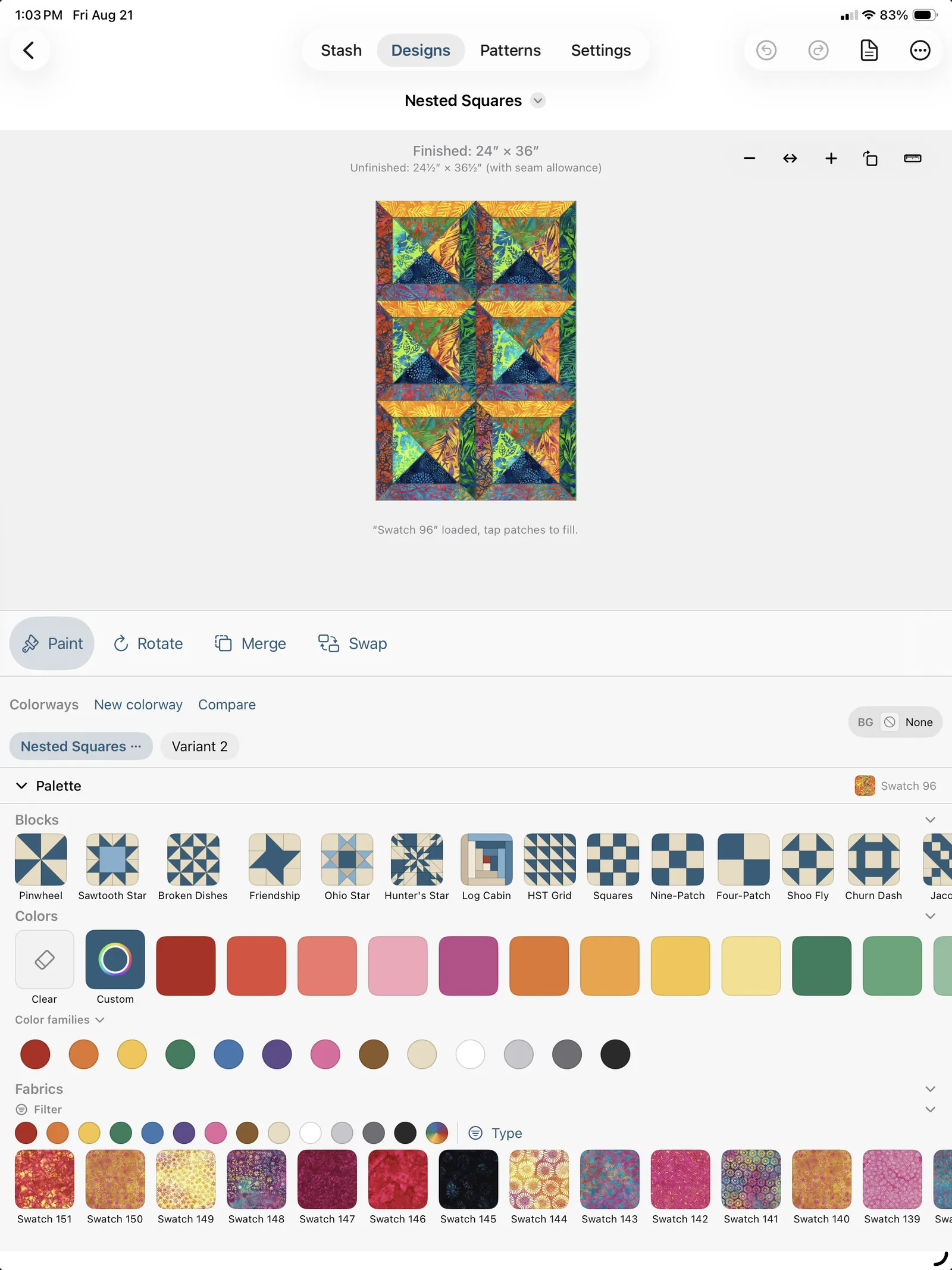 The palette